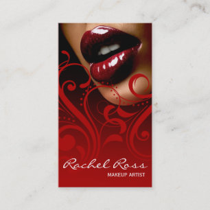 Luscious glattes LippenCurliques   Kardinalsrot Visitenkarte