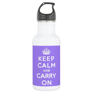 luscious Lavendel behalten Ruhe und machen weiter Trinkflasche