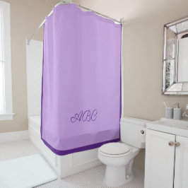 Luscious Lavender Monogram Duschvorhang