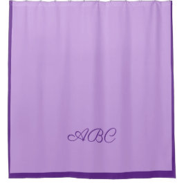 Luscious Lavender Monogram Duschvorhang