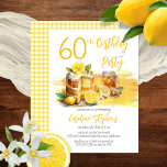 Luscious Lemon Cake Ginger Tea 60. Geburtstagspart Einladung<br><div class="desc">Einladung Composite Design Lemon Zest Geburtstag Einladung! Feiern Sie Ihren besonderen Tag mit der perfekten Mischung aus Frische und Süße. Dieses charmante Design vereint das Wesen des Frühlings und des Sommers und eignet sich somit ideal für fröhliche Geburtstagsfeiern in den warmen Jahreszeiten. Das Herzstück dieser zauberhaften Einladung ist ein leckerer...</div>