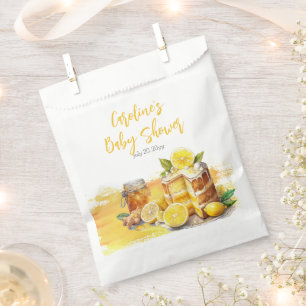 Luscious Lemon Cake Ginger Tea Baby Dusche Geschenktütchen