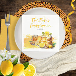 Luscious Lemon Cake Ginger Tea Family Wiedersehen Serviette