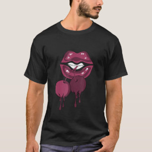 Luscious Lips Sneaker Matte 1 High Bordea T-Shirt