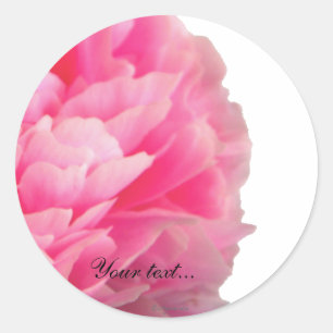 Luscious Pink Peony Custom Umschlag Aufkleber