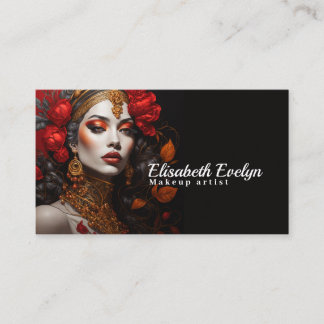 Luscious Red & Gold: Ein Frauenkrüppel656 Visitenkarte