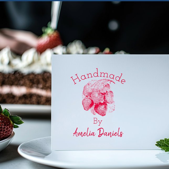 Luscious Summer Strawberry Rubber Briefmarke Permastempel (Von Creator hochgeladen)