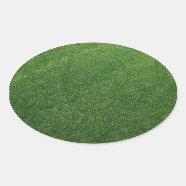 Luscious Turf Oval Aufkleber (Vorderseite)
