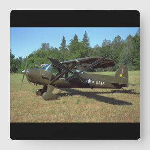 Luscombe, T-8F, Luftfahrt 1948_Classic Quadratische Wanduhr