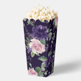 Lush Blossom | Lila und rosa Rosenmuster Geschenkschachtel
