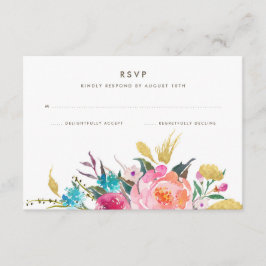 Lush Bouquet Wedding RSVP