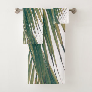 Lush Caribbean Palm 3 #palm#tropical Badhandtuch Set
