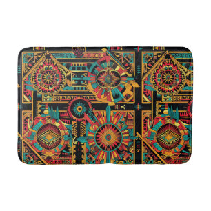 Lush Cyan "Aztec Dream" Comfort Bad Mat Badematte