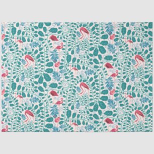 Lush Flamingo Dschungelmuster *Soft Breeze* Seidenpapier
