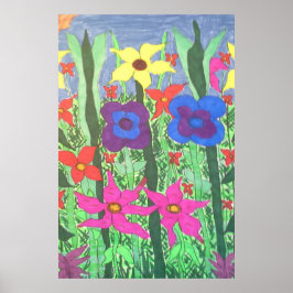 Lush Garden Boho Folkloreposter Kunst, Dichtung un Poster