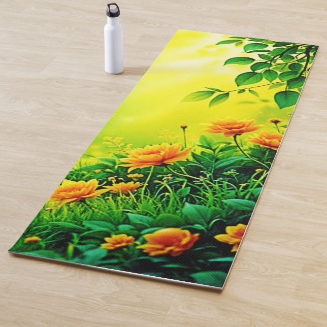 Lush Garden Sunlight Scene Yogamatte (Beispiel)