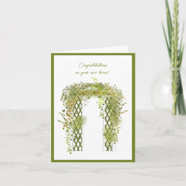 Lush Garden Trellis mit Ivy and Foliage New Zuhaus Karte