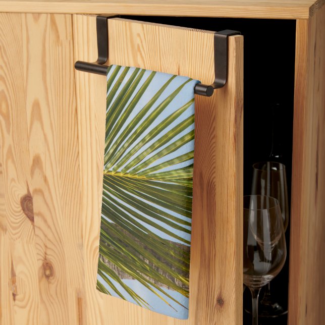 Lush Glam Palm Ocean 1 Geschirrtuch (Drittel gefaltet)