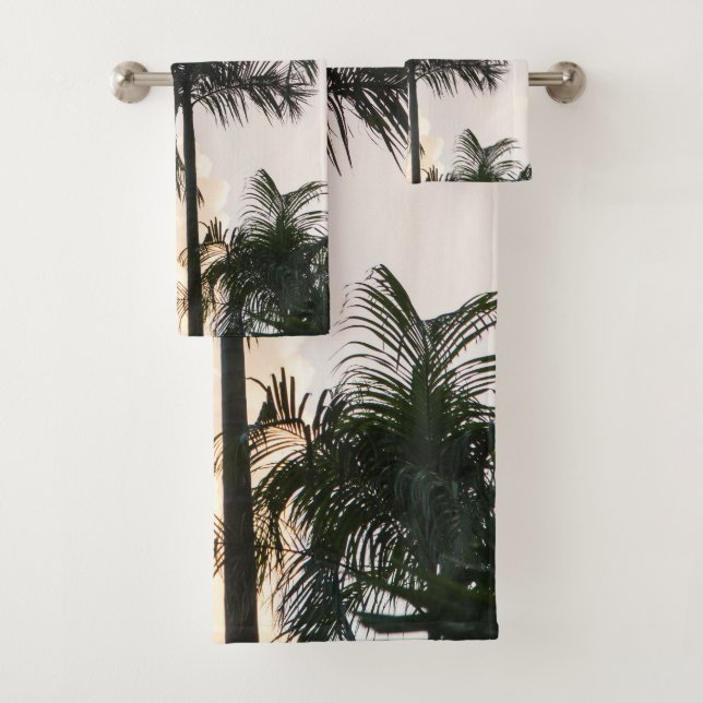 Lush Glam Palm Tree 1 Badhandtuch Set (Insitu)