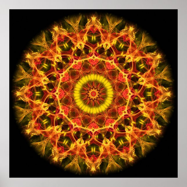 Lush Glow Kaleidoskop Poster (Vorne)