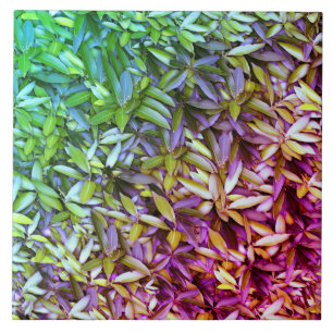 Lush Green Blätter Pattern - Natur botanisch Fliese