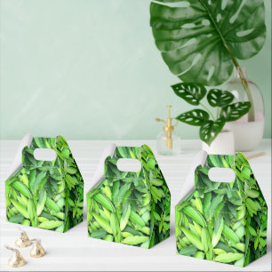 Lush Green Blätter Pattern - Natur botanisch Geschenkschachtel