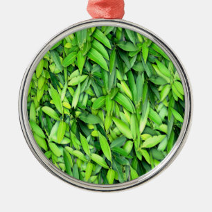 Lush Green Blätter Pattern - Natur botanisch Ornament Aus Metall