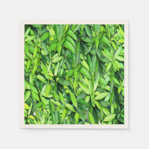 Lush Green Blätter Pattern - Natur botanisch Serviette