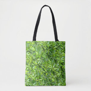 Lush Green Blätter Pattern - Natur botanisch Tasche