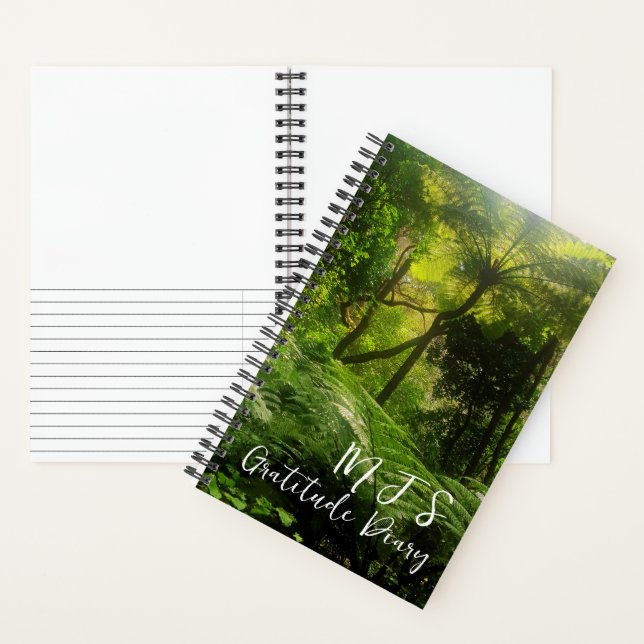 LUSH GREEN TROPICAL FERN FOREST GRATITUDE JOURNAL NOTIZBUCH (Innen)