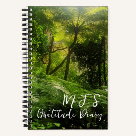 LUSH GREEN TROPICAL FERN FOREST GRATITUDE JOURNAL NOTIZBUCH