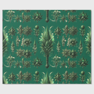 "Lush Green Velvet: Luxury Gift Paper Design" Geschenkpapier