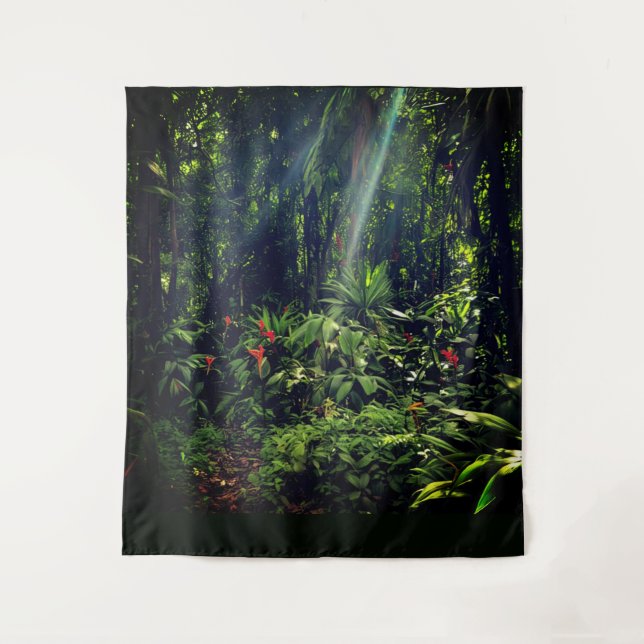 Lush Greenery Tapestry Wandteppich (Vorderseite)