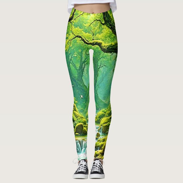 Lush Jungle Waterfall Bliss Leggings (Vorderseite)