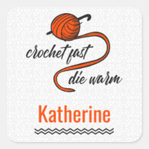 Lush Lava Orange Crochet schnell, Die warm