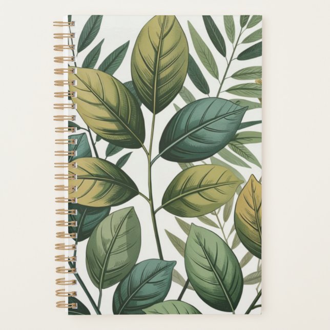 Lush Leafy Elegance Planer (Vorderseite)