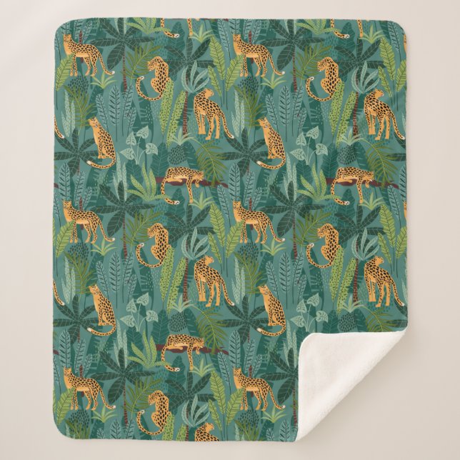 Lush Leopard Sherpadecke (Vorderseite)