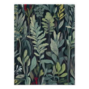 Lush Tropical Paradise Nahtloses Muster Fotodruck