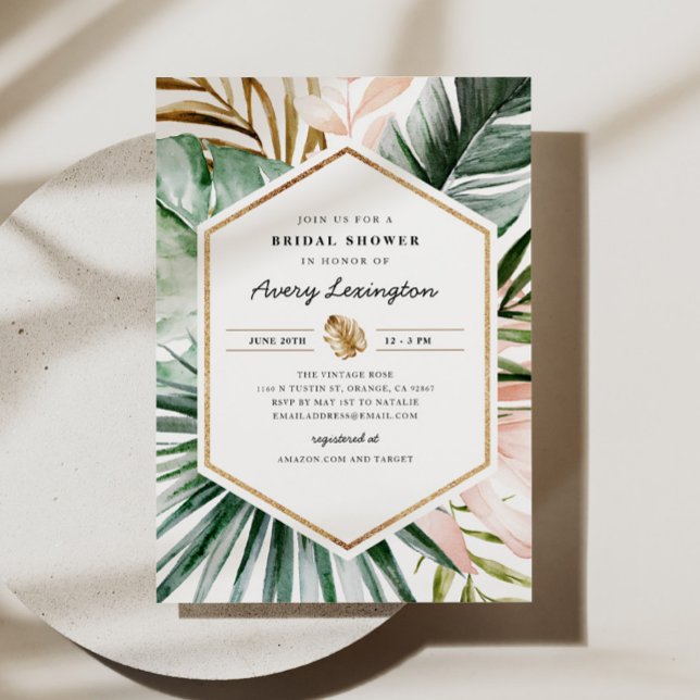Lush Tropics Invitation à la douche nuptiale (Créateur téléchargé)