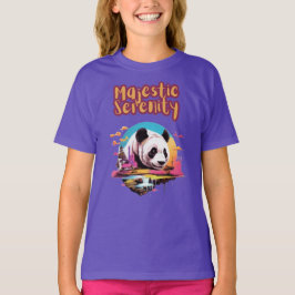 Lush Wilderness: Lebhafter Panda in Seinem Habitat T-Shirt