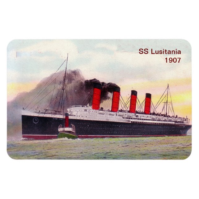 Lusitania 1907 magnet (Horizontal)