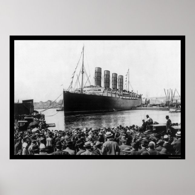 Lusitania Spectators 1907 Poster (Vorne)