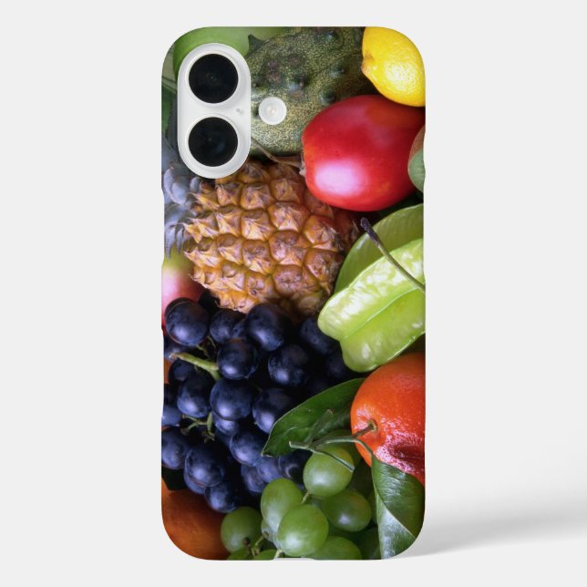 luskale Früchte iPhone 16 Hülle (Rückseite)