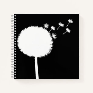 Lüster Samen Notebook schwarz und weiß Notizbuch