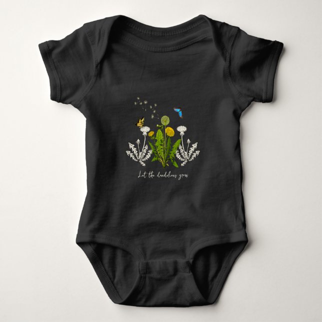 Lüsterne wachsen Naturdesign Baby Strampler (Vorderseite)