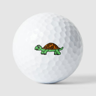 Lustiege Schildkröte Golfball