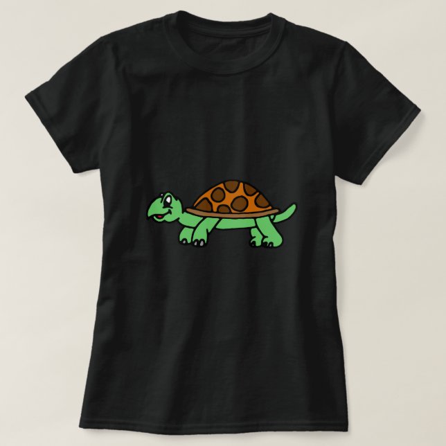 Lustiege Schildkröte  T-Shirt (Design vorne)