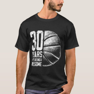 Lustig 30 Alt 30. Spieler Basketball Jahre Bask T-Shirt