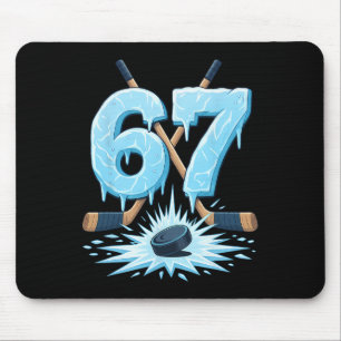 Lustig 67 Hockey Sechs Sieben Eis-Drip Liebhaber M Mousepad