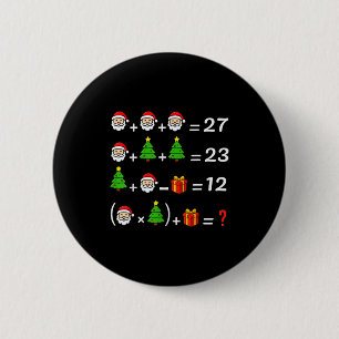 Lustig 67 Meme Weihnachten Mathelehrer Santa Sechs Button
